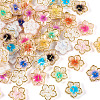 200Pcs 10 Colors Plating Acrylic Cabochons OACR-TA0001-17-4