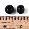 Spray Painted Round Natural Schima Wood Beads WOOD-A018-6mm-03-3