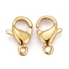 Ion Plating(IP) 304 Stainless Steel Lobster Claw Clasps STAS-H352-01B-G-01-3