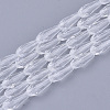 Transparent Glass Beads Strands X-GLAA-T009-004H-1