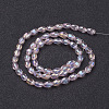 Electroplate Glass Beads Strands GC885Y-6-3