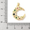 Brass Micro Pave Cubic Zirconia Pendants KK-K403-02G-01-3