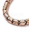 Electroplated Natural Lava Rock Beads Strands G-G984-03R-3
