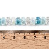 Ombre Effect Electroplate Glass Beads EGLA-F168-01-4