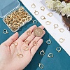 CREATCABIN 50 Pairs Brass Huggie Hoop Earring Findings KK-CN0001-87-4