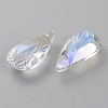 Embossed Glass Rhinestone Pendants GLAA-J101-06B-001MO-2