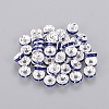 Brass Grade A Rhinestone Spacer Beads RB-A014-Z6mm-05S-1