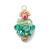 Glass Christmas Tree Pendants PALLOY-MZ00976-01-1