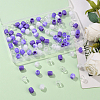 120Pcs 4 Styles ABS Plastic Imitation Pearl European Beads FIND-SC0019-27A-7