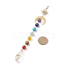 7 Chakra Gemstone Beaded Pendant Decorations HJEW-JM00797-3