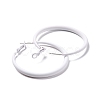 Alloy Big Hoop Earrings for Women EJEW-M201-01F-2