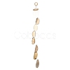 Chakra Natural Dyed Agate Piece Hanging Ornament HJEW-R126-01H-1