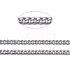 Tarnish Resistant 3.28 Feet 304 Stainless Steel Twisted Chains X-CHS-K010-02P-3