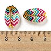 Printed Natural Shell Beads BSHE-G037-01L-3
