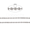 Tarnish Resistant 304 Stainless Steel Ball Chains CHS-A002B-2.4mm-2