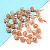 Natural Sunstone Beads Strands G-H297-B14-02-2