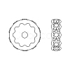 Preciosa® MAXIMA Crystal Multi-Stones Settings Y-PRC-MA4-00030-G-2