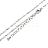 Brass Cable Chain Necklaces NJEW-K123-05P-1