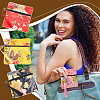 10Pcs 10 Colors Retro Square Cloth Zipper Pouches ABAG-PH0001-31-6