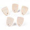 Ash Wood Stud Earring Findings EJEW-N017-011R-1