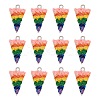 Opaque Resin Pendants RESI-CJ0002-39-1