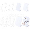 8Pcs 4 Style Acrylic Earring Stands Displays EDIS-FG0001-51-1