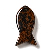 Natural Mahogany Obsidian Pendants G-G932-B16-3