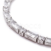 Cubic Zirconia Classic Tennis Bracelets for Girl Women BJEW-F417-06P-RS-3