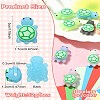 10Pcs 10 Colors Luminous Silicone Beads SIL-CJ0003-08-8