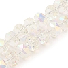 Transparent Electroplate Glass Beads Strands EGLA-P062-01A-AB01-1