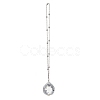 Glass Round Window Hanging Suncatchers HJEW-JM04522-02-4