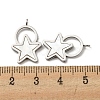 304 Stainless Steel Shell Pendants STAS-L022-013P-3