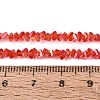 Electroplate Transparent Glass Beads Strands EGLA-Q139-01A-A11-4