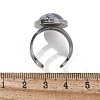 Oval Natural Sodalite Finger Rings RJEW-M062-02P-05-3