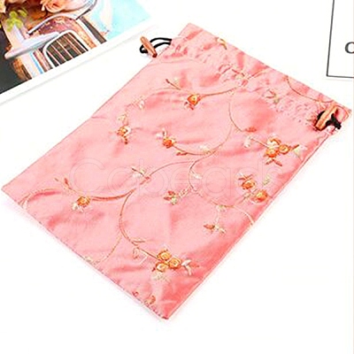 Linen Embroidery Flower Storage Bags ABAG-WH0045-14E-1