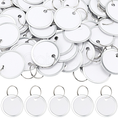 50Pcs Blank Aluminum Keychain KEYC-SP0001-12-1