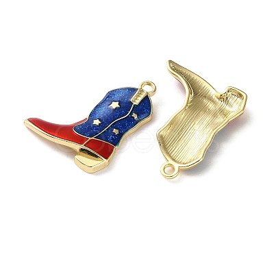 Independence Day Alloy Enamel Pendants ENAM-I069-02G-02A-1