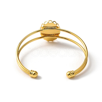 Alloy Double Wire Cuff Bangle Makings FIND-WH0126-156G-1