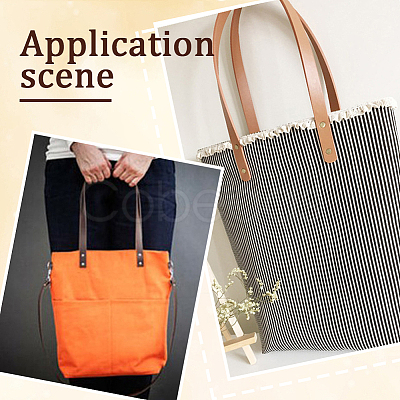8 Bags 3 Colors PU Leather Bag Handles FIND-CL0001-08-1