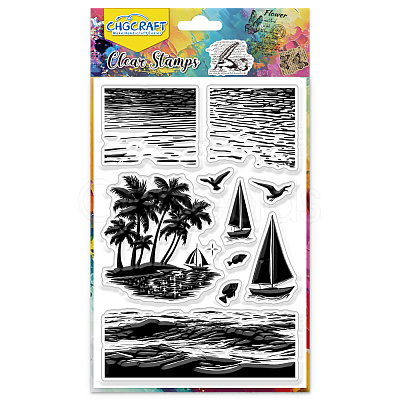 PVC Plastic Clear Stamps DIY-WH0618-0241-1