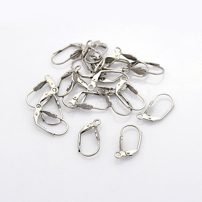 Tarnish Resistant 304 Stainless Steel Leverback Earring Findings LS-STAS-N036-02-1