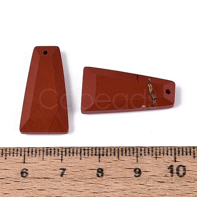 Natural Red Jasper Pendants G-Q601-10D-1