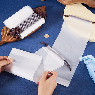 Rectangle Plastic Drawstring Pouches ABAG-TAC0013-25-1