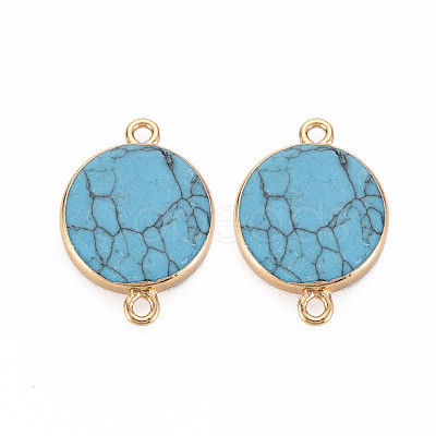 Natural Mixed Stone Connector Charms G-N326-116-1