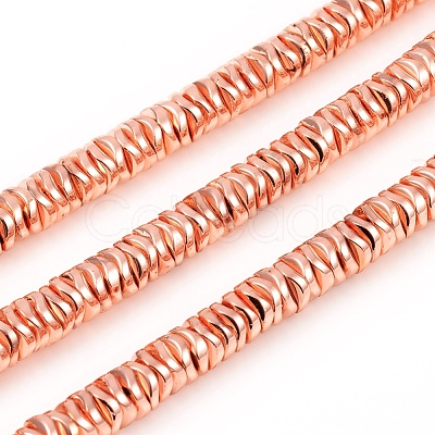 Electroplated Non-magnetic Synthetic Hematite Beads Strands G-F682-09-RG-1