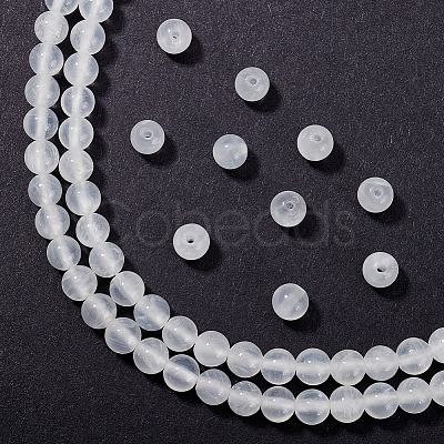 1 Strand Natural Selenite Beads Strands G-AR0005-51-1