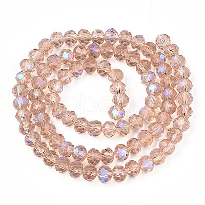Electroplate Glass Beads Strands EGLA-A034-T4mm-L22-1