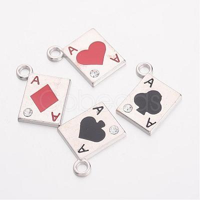 Alloy Enamel Pendants EAP031Y-1