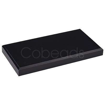 Rectangle Opaque Acrylic Display Base DJEW-WH0034-50B-1