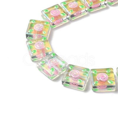 Transparent Glass Beads Strands LAMP-K037-11D-1